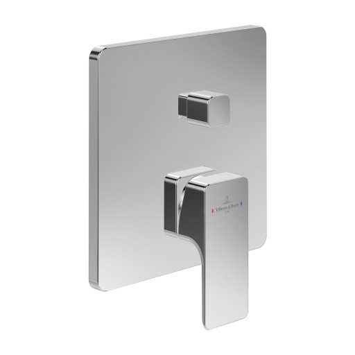 Baterie cada - dus Villeroy & Boch Subway 3.0 cu montaj incastrat  necesita corp ingropat  crom