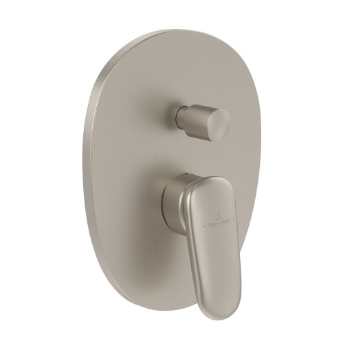 Baterie cada - dus Villeroy & Boch Antao cu montaj incastrat  necesita corp ingropat Vi-Box  nichel periat