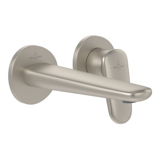 Baterie lavoar Villeroy & Boch Antao de perete  fara ventil  nichel periat