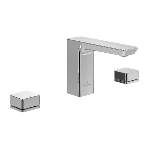 Baterie lavoar Villeroy & Boch Subway 3.0 din 3 elemente  fara ventil  crom