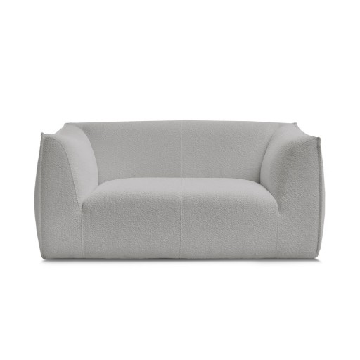 Canapea gri deschis cu tapițerie din țesătură bouclé 170 cm Giorgia – Bobochic Paris