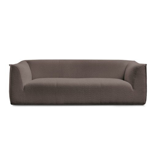 Canapea maro cu tapițerie din țesătură bouclé 242 cm Giorgia – Bobochic Paris