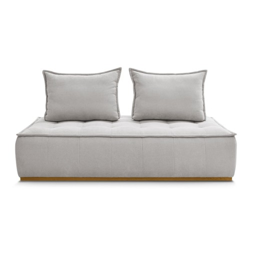 Canapea gri deschis cu tapițerie din țesătură bouclé 175 cm Elisa – Bobochic Paris
