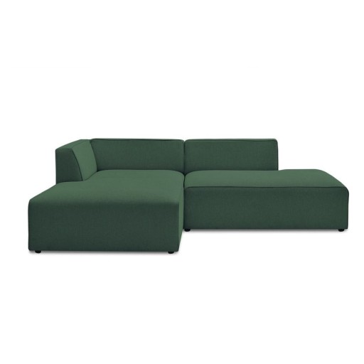 Colțar modular verde (cu colț pe partea stângă/în formă de ”L”) Megeve – Bobochic Paris