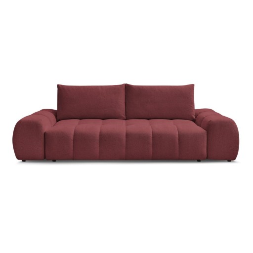 Canapea burgundy cu tapițerie din chenille 278 cm Everest – Bobochic Paris
