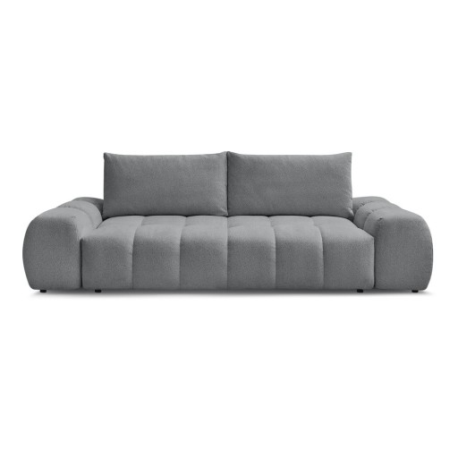 Canapea gri închis extensibilă/cu spațiu de depozitare cu tapițerie din chenille 278 cm Everest – Bobochic Paris