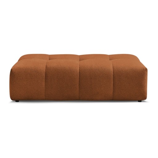 Taburet teracotă cu tapițerie din chenille Everest – Bobochic Paris