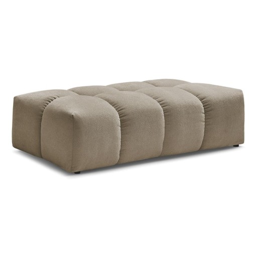 Taburet taupe cu tapițerie din țesătură bouclé Everest – Bobochic Paris