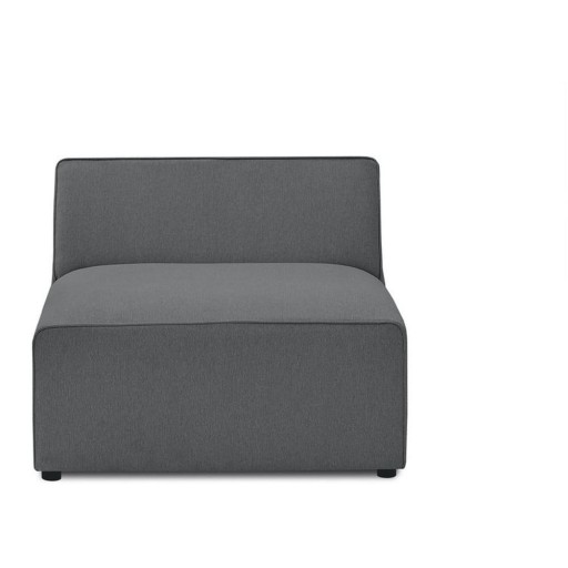 Modul pentru canapea modulară gri închis (de mijloc) Megeve – Bobochic Paris