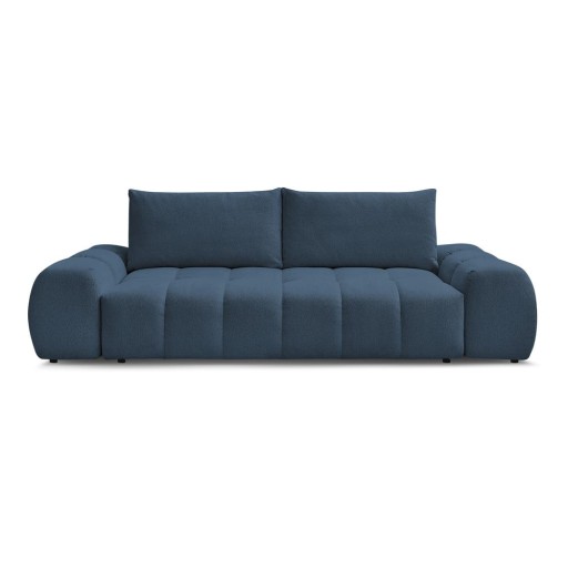 Canapea albastru-închis cu tapițerie din chenille 278 cm Everest – Bobochic Paris