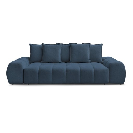 Canapea albastru-închis cu tapițerie din chenille 278 cm Everest – Bobochic Paris