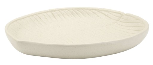 Vas decorativ Stons, Mauro Ferretti, 33x4x29 cm, polirasina, crem