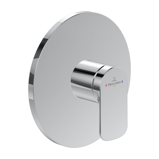 Baterie dus Villeroy & Boch O.Novo cu montaj incastrat  necesita corp ingropat Vi-Box  crom