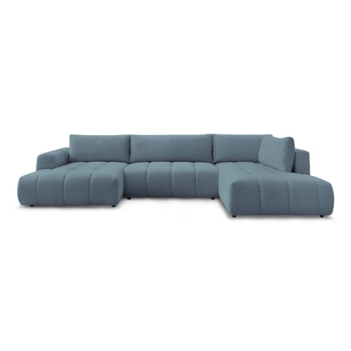 Colțar albastru extensibil/cu spațiu de depozitare (cu colț pe partea dreaptă/în formă de "U") Fuji – Bobochic Paris