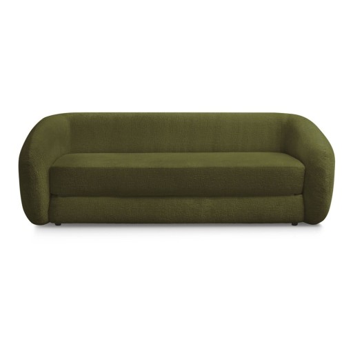 Canapea verde extensibilă cu tapițerie din chenille 228 cm Neyo – Bobochic Paris