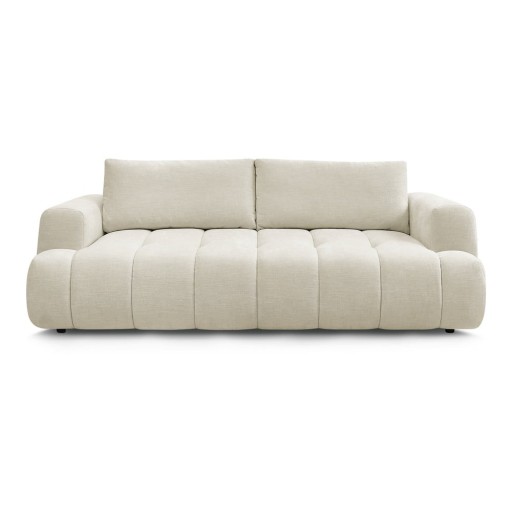 Canapea bej extensibilă/cu spațiu de depozitare 251 cm Fuji – Bobochic Paris