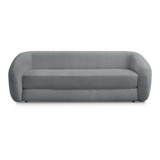 Canapea gri închis extensibilă cu tapițerie din chenille 228 cm Neyo – Bobochic Paris