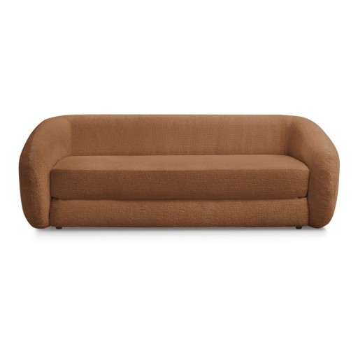 Canapea cărămizie extensibilă cu tapițerie din chenille 228 cm Neyo – Bobochic Paris