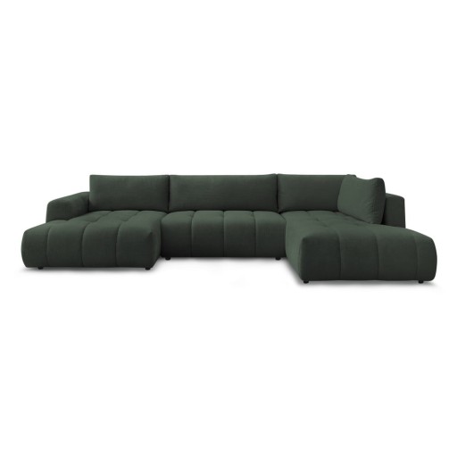 Colțar verde extensibil/cu spațiu de depozitare (cu colț pe partea dreaptă/în formă de "U") Fuji – Bobochic Paris
