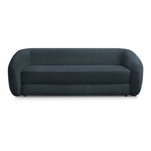 Canapea albastru-închis extensibilă cu tapițerie din chenille 228 cm Neyo – Bobochic Paris