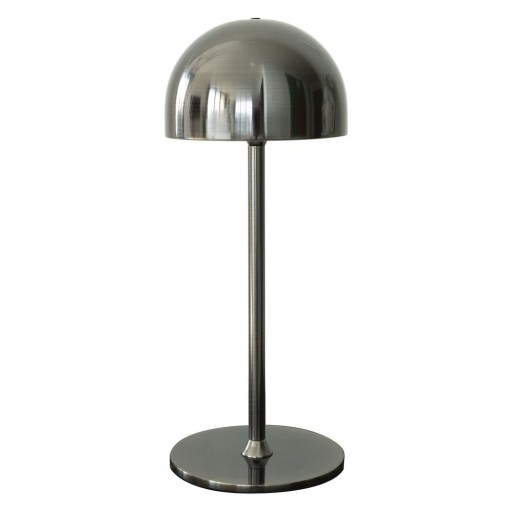 Veioză gri închis LED cu control prin telecomandă cu abajur din metal (înălțime 30 cm) Tim – Sirius