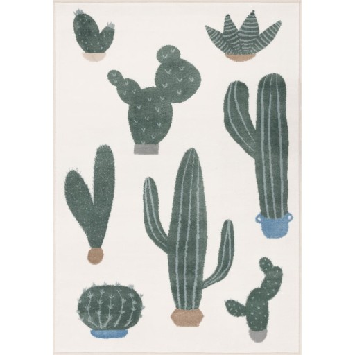 Covor pentru copii verde-fildeș 133x190 cm Cacto Malachite – FD