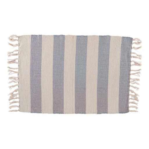 Covoraș de baie albastru/bej 50x80 cm Ivar – Tiseco Home Studio