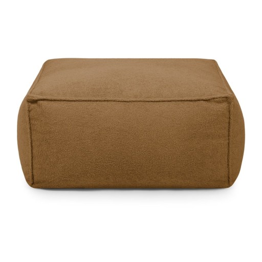 Fotoliu bean bag maro cu tapițerie din țesătură bouclé Mass – SLOWDOWN