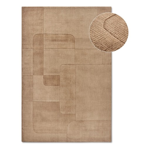 Covor bej țesut manual din lână 80x150 cm Charlotte – Villeroy&Boch