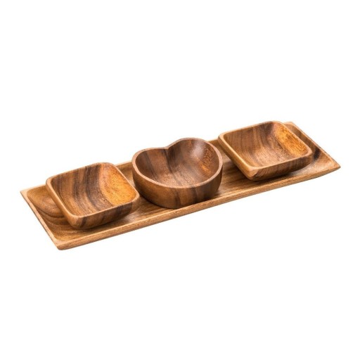Boluri de servit cu tavă 4 buc Kora - Premier Housewares