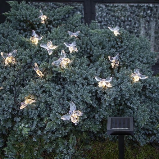 Ghirlandă luminoasă număr becuri 15 buc. solară lungime 280 cm Papillon – Star Trading