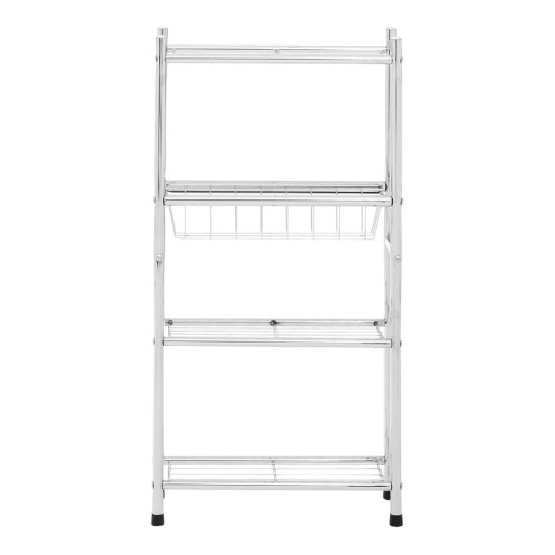 Etajeră de baie argintiu-lucios 35x68 cm – Premier Housewares