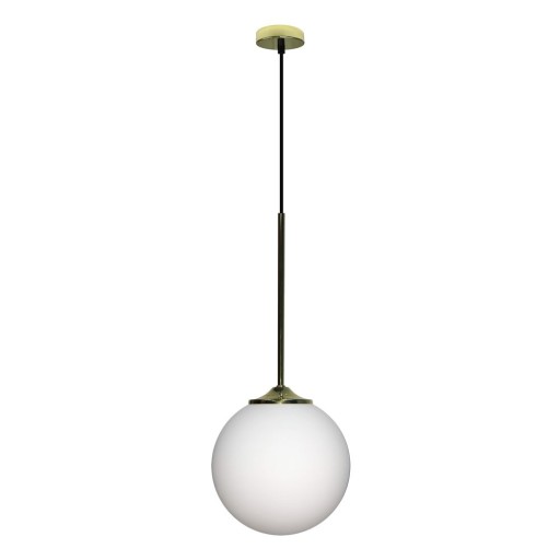 Lustră cu abajur din sticlă ø 20 cm Glasgow – Candellux Lighting