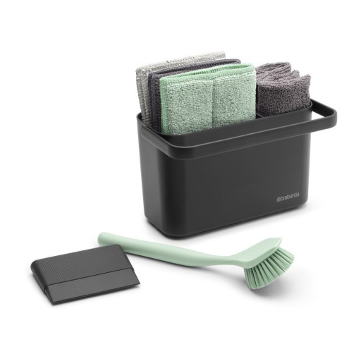 Set pentru spălat vase gri închis din plastic reciclat SinkSide – Brabantia