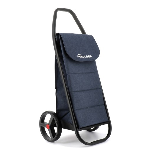 Sacoșă de cumpărături cu roți 53 l Com Tweed Polar Black Tube – Rolser