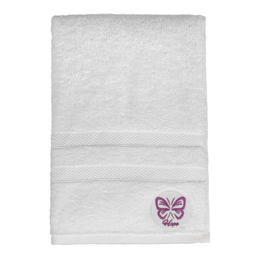Prosop alb din bumbac din frotir 70x140 cm Hope – Foutastic