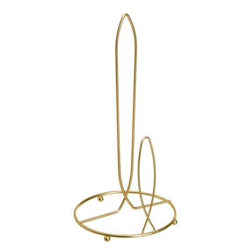 Suport vertical pentru prosoape de bucătărie din hârtie auriu din metal ø 16 cm – Casa Selección