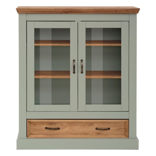 Vitrină verde-deschis din lemn de pin 100x120 cm Selma – Støraa