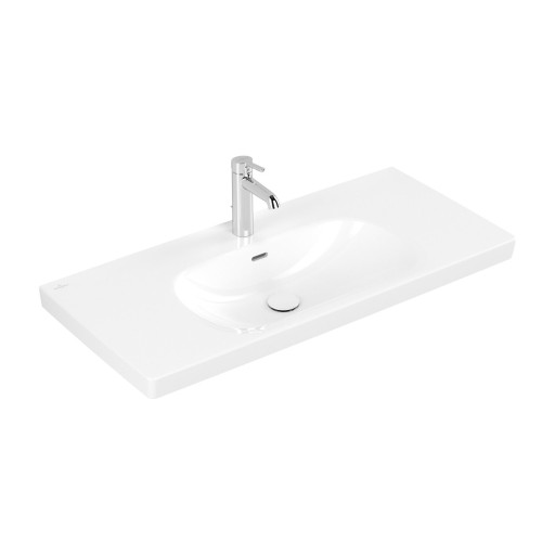Lavoar Villeroy & Boch Skyla 100x46cm  montare pe mobilier  TitanCeram  alb alpin
