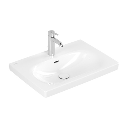 Lavoar Villeroy & Boch Skyla 65x46cm  montare pe mobilier  TitanCeram  alb alpin