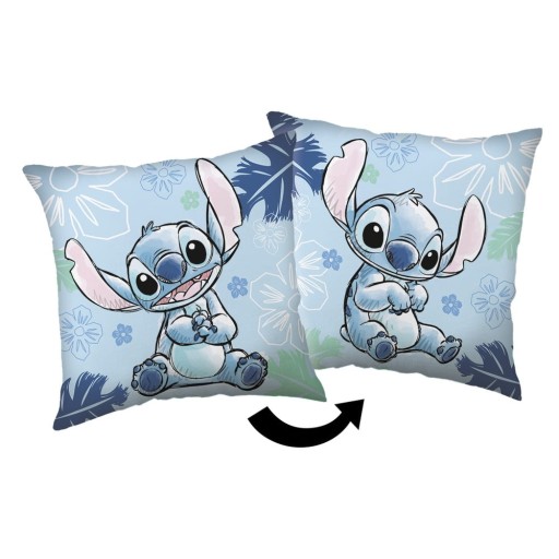 Pernă pentru copii din polar/fleece 40x40 cm Lilo and Stitch "Blue" – Jerry Fabrics