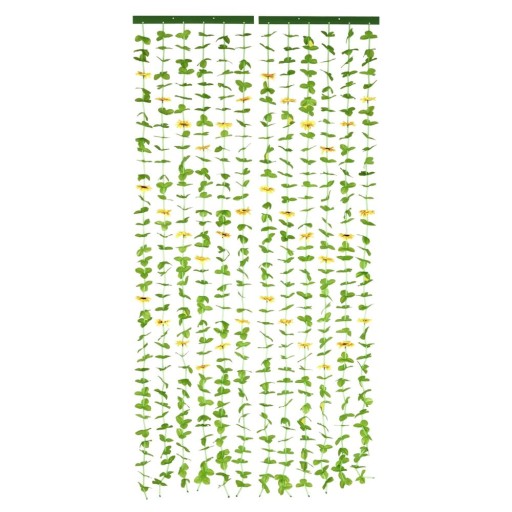 Draperie galbenă-verde 90x190 cm cu prindere la ușă Sunflowers – Maximex