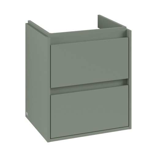 Dulap baza suspendat Villeroy & Boch Skyla cu 2 sertare  522x596mm  Soft Green