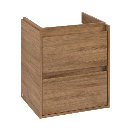 Dulap baza suspendat Villeroy & Boch Skyla cu 2 sertare  522x596mm  Oak Kansas