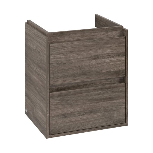 Dulap baza suspendat Villeroy & Boch Skyla cu 2 sertare  522x596mm  Stone Oak