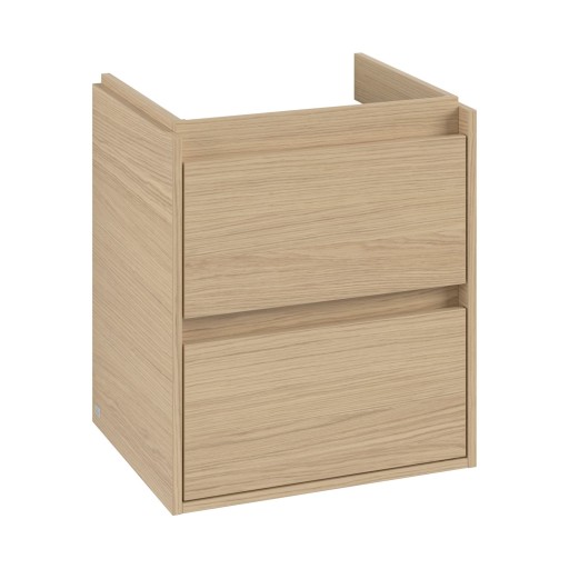 Dulap baza suspendat Villeroy & Boch Skyla cu 2 sertare  522x596mm  Nordik Oak