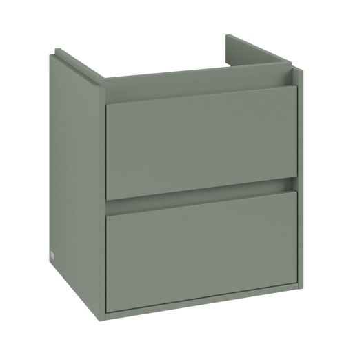 Dulap baza suspendat Villeroy & Boch Skyla cu 2 sertare  572x596mm  Soft Green