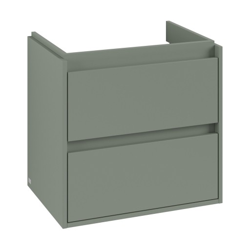 Dulap baza suspendat Villeroy & Boch Skyla cu 2 sertare  622x596mm  Soft Green