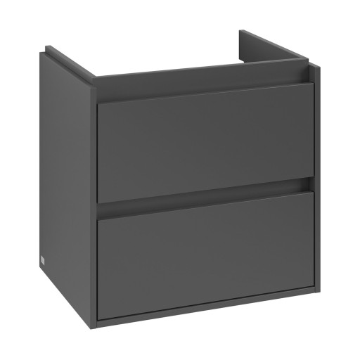 Dulap baza suspendat Villeroy & Boch Skyla cu 2 sertare  622x596mm  Graphite