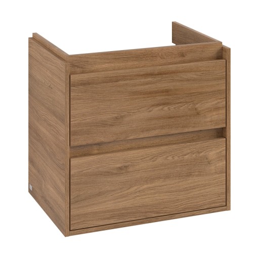 Dulap baza suspendat Villeroy & Boch Skyla cu 2 sertare  622x596mm  Oak Kansas